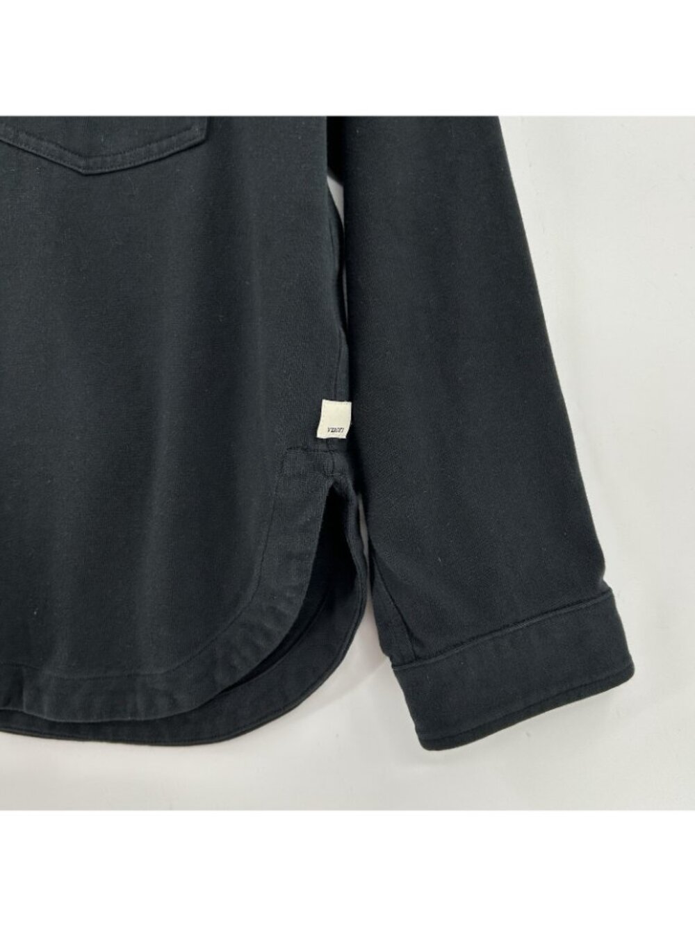 Vuori Mackenzie Shirt Jacket Womens XS/S Washed Black Long Sleeve Shacket Pocket - Picture 16 of 16